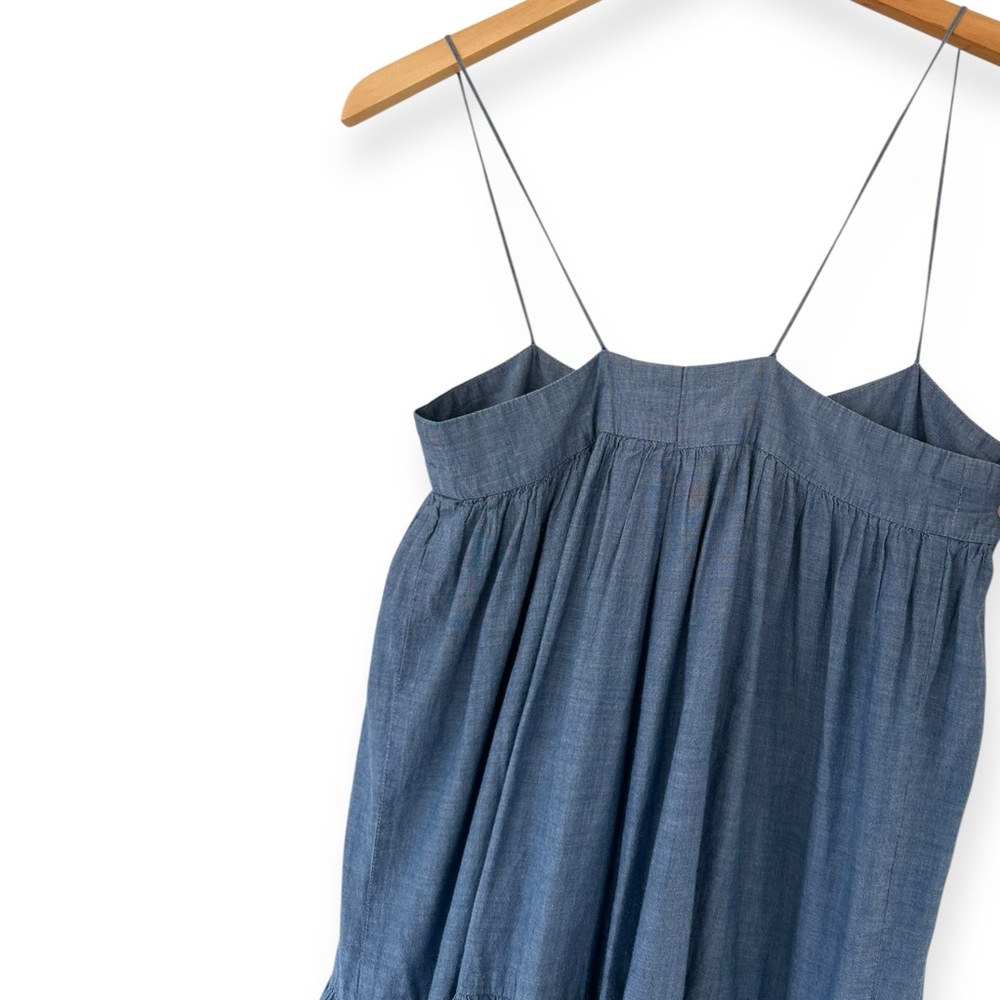 Apiece Apart • Tangiers Spaghetti Midi Dress in Chambray - Picture 7 of 11